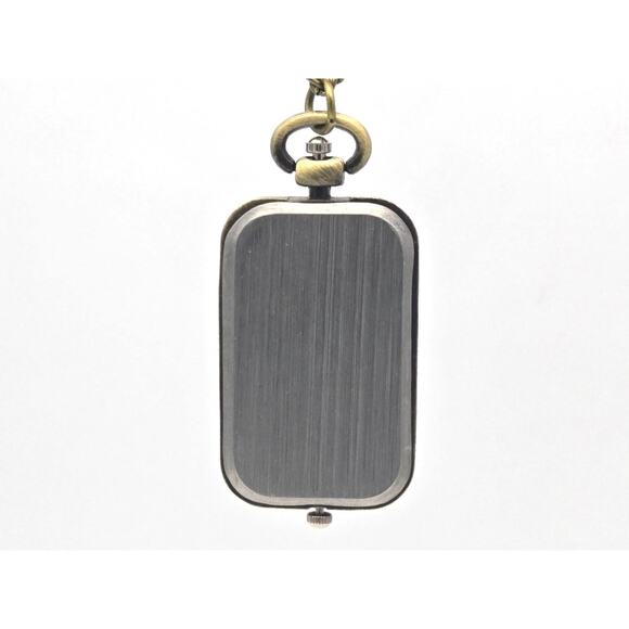 Vintage Dual Time Zone Pendant Watch - Brass Necklace, Retro Traveler's … - Picture 5 of 7